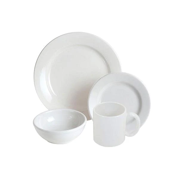 Dinnerware Set - 4 piece - White | American White